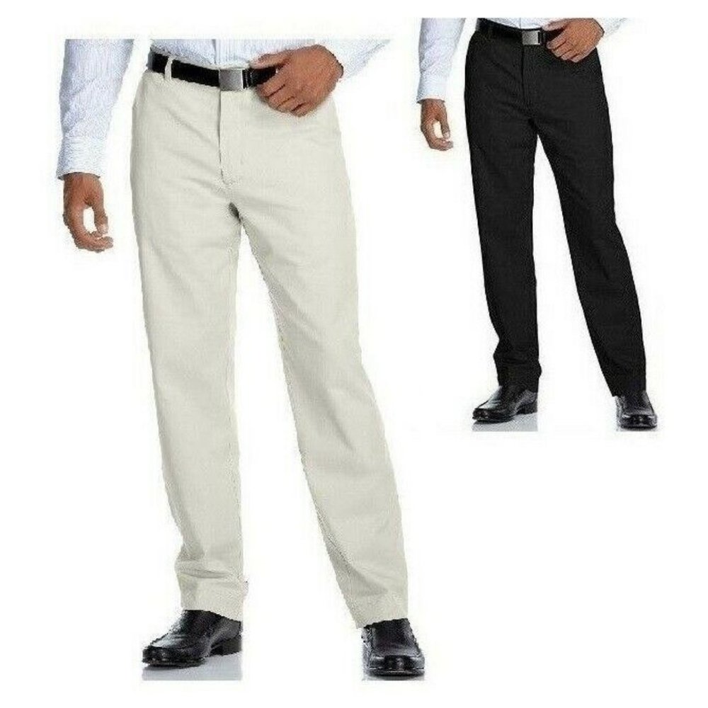 Men's Pants John Ashford Twill Cotton Flat Front size 30, 38 NEW - Picture 1 of 5